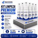 Kit Limpeza Premium para Óculos – 5 Limpa Lentes + 5 Flanelas Nuvion Express